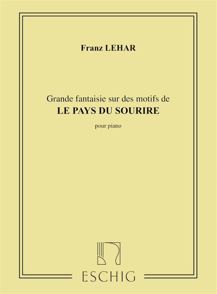 Pays Du Sourire Fant. Piano